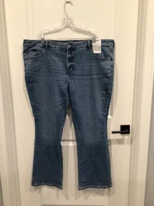 nwt. Sonoma women 26W blue boot cut jeans belt loops button zipper pockets - Picture 1 of 3