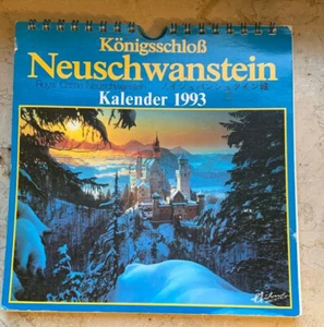 Kalender 1993 Königsschloß Neuschwanstein 1993 Calendar Kalender - Bild 1 von 7