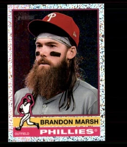 2025 Topps Heritage Chrome Silver Sparkle - Brandon Marsh #248 - Picture 1 of 2