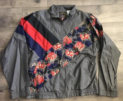 JC пенни США Олимпийских игр винтажная куртка средний полный молнии цвет блока куртка 90-х - Изображение 1 из 4