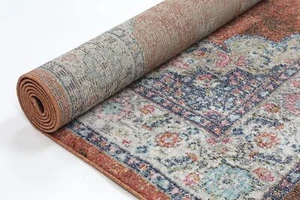 Reigate Rust Medallion Oriental Transitional Rug 80x300cm **FREE DELIVERY** - Picture 1 of 4