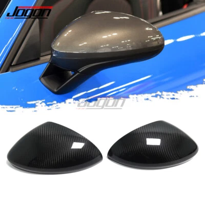 Tapas de cubierta de espejo retrovisor lateral de fibra de carbono JOGON para Porsche 718 Boxster Cayman 2016-21 Foto 1 de 4