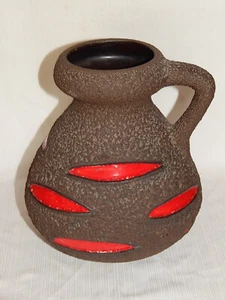 FAT LAVA Vase Schlossberg Keramik Henkel - Vase Keramik Fat Lava 68-20 - Picture 1 of 7