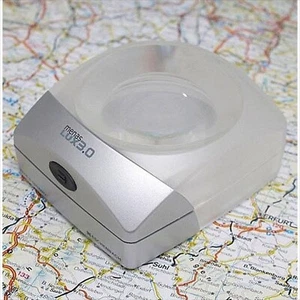 1438-30 ESCHENBACH Desk loupe menasLUX 3x Built-in LED light Magnifier - Picture 1 of 6