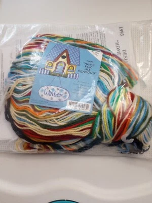 New Design Works Wall Hanging Plastic Canvas Home For All Seasons Craft Kit  - Image 1 of 4