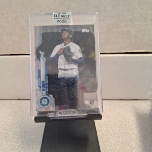 2020 Topps Clearly Authentic Justin Dunn Rc Auto  - Picture 1 of 2