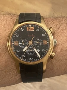 Men’s Rose Gold Watch “BREIL” Tribe, TW0286, Chronograph, K-Time, Sold for Parts - Picture 1 of 22