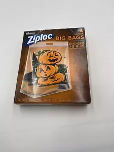 "Bolsas grandes de almacenamiento Ziploc 4 LG 3 galones edición limitada Halloween 15"" x 15"" x 7" - Imagen 1 de 3