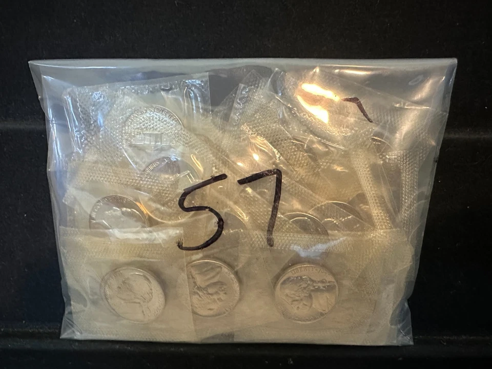 40 Coin ROLL 1957 Jefferson Nickel Gem Proof Roll (40 coins) Cello - Image 1 of 1