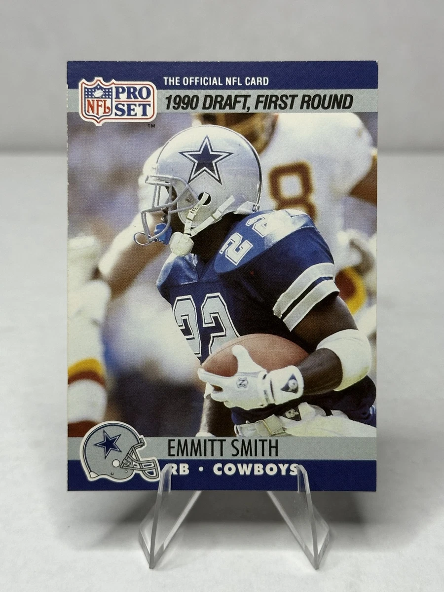 Emmitt Smith Dallas Cowboys Pro Set Football Trading Cards
