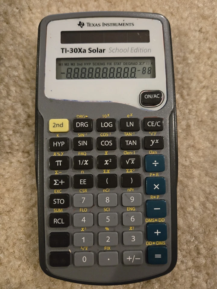 Texas Instruments TI-30Xa Solar Scientific Calculator (Tested) - Image 1 of 1