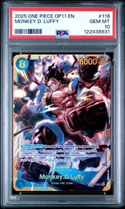 One Piece OP11 A Fist of Divine Speed Monkey D Luffy Alt Art PSA 10 - Picture 1 of 4