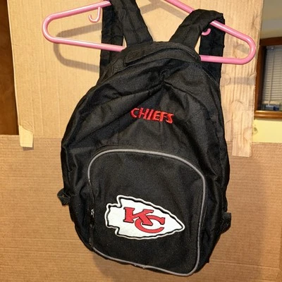 Kansas City Chiefs NFL Southpaw Black Embroidered Backpack School Bag - Image 1 of 4