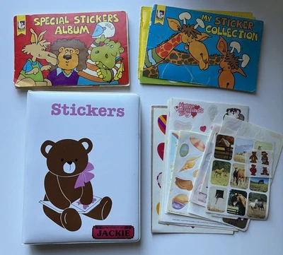 Coleção de Adesivos Vintage Álbum Livros Anos 70 Anos 80 Scratch Sniff Lisa Frank RARO - Imagem 1 de 4