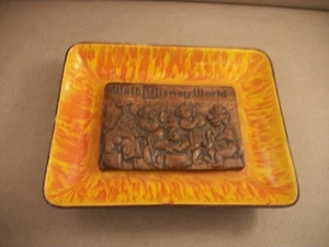 RARE Walt Disney World Ceramic Ashtray /Trinket Dish - Made In USA - Picture 1 of 3