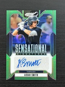 2025 Prizm Aidan Smith Auto Green Sensational Signatures Tampa Bay Rays #SS-AS - Picture 1 of 2