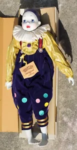 Vintage Madame Verte Porcelain Musical Clown Doll Wind Up RARE - Picture 1 of 22