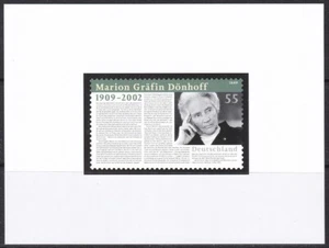 Color Print, Germany Sc2552 Journalist Marion Grafin Donhoff (1909-2002) - Picture 1 of 1