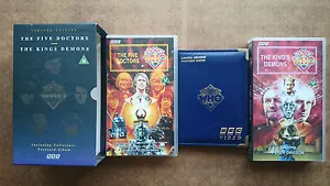 Doctor Who The Five Doctors &The Kings Demons Box Set Includes Album & Postcards - Picture 1 of 12