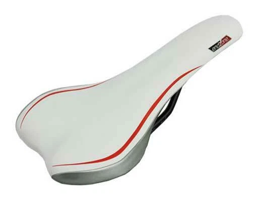 GENUINE ENDZONE VINYL BICYCLE SADDLE FOR FIXIE/MOUNTAIN BIKE IN WHITE/SILVER. - Изображение 1 из 1
