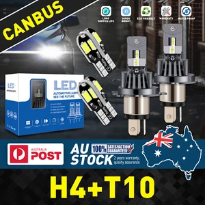 NEW H4+T10 LED error free For TOYOTA HILUX 2002 VZN1 halogen 1:1 300% Brighter - Picture 1 of 24