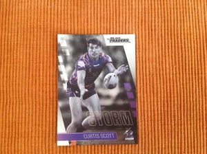 NRL 2019 TRADERS PLATINUM PARALLEL CURTIS SCOTT PS068 STORM - Picture 1 of 2