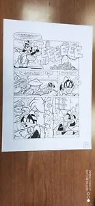 DE LELLIS Tavola originale Disney Paperinik N.61-1998 "CRIMINI VIRTUALI" pag. 14 - Imagen 1 de 3