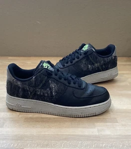 Nike Air Force 1 `07 LV8 Sz 8 Black Clear-Electric Green CV1698-001 Men's - Picture 1 of 11