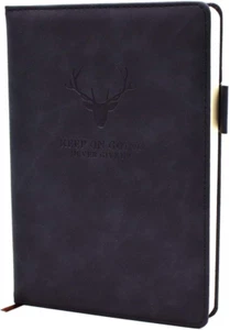 Cuaderno diario con reglas A5 - Cuadernos ejecutivos de tapa dura con grueso premium... - Imagen 1 de 12