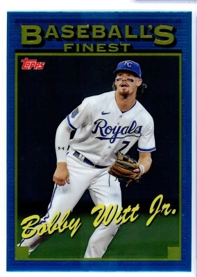 2024 Topps Finest BOBBY WITT JR Baseball's Finest 1993 #93-15 - Image 1 of 2