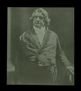 1937 Lantern Slide of 1851 Daguerreotype Chief Justice Shaw Josiah Johnson Hawes - Picture 1 of 3