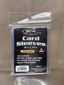 BCW Penny Card Soft Sleeves 7 confezioni da 100 per carte spesse = 700 - Foto 1 di 3