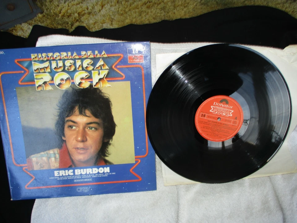 ERIC BURDON & THE ANIMALS ~ HISTORIA DE LA MUSICA ROCK  VINYL RECORD LP (IMPORT) - Image 1 of 1