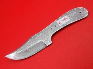 Custom Handmade Rain Drop Pattern Damascus Hunting Knife Blade Blank S469 - Picture 1 of 10