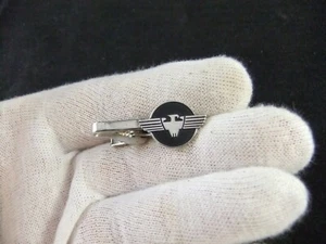 American Hammered Piston Rings Tie Clip - Picture 1 of 7
