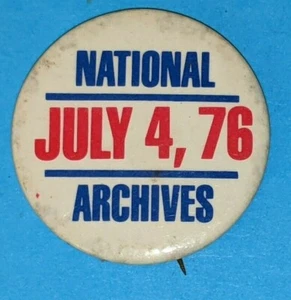 Vintage 1776 -1976 United States Of America Bicentennial July 4th Pinback - Bild 1 von 5