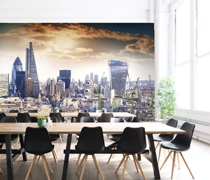 3D London Building A549 Business Wallpaper Wall Mural Self-adhesive Commerce Amy - Picture 1 of 11