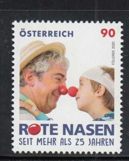 AUSTRIA Red Noses Clown Doctors MNH stamp - Image 1 of 1