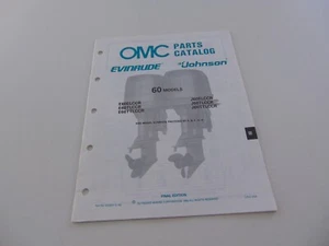 1988 Evinrude Johnson Outboard 60 HP Parts Catalog Manual Final Edition - Picture 1 of 4