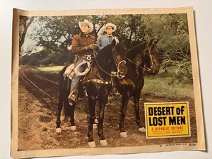 Vtg Lobby Card Desert Of Lost Men 11”x14"  Western 51/511 4 Republic Picture - Picture 1 of 7
