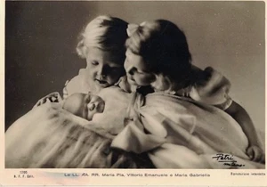 REALI D'ITALIA Maria Pia Vittorio Emanuele Maria Gabriella Vera Foto PC 1940s - Imagen 1 de 1