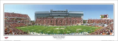 Póster panorámico impreso 5008 de fútbol americano Blacksburg VA Virgina Tech Hokies de la NCAA 2002 Foto 1 de 4