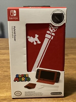 Nintendo Switch MARIO Hybrid Cover w/ Screen Protector ~ NEW IN BOX Power A - Image 1 of 3
