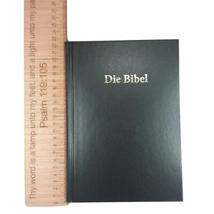 Die Bibel Luther German Holy Bible Revised Black hardback gift present - Imagen 1 de 9