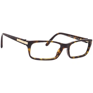 Prada Eyeglasses VPR 05N 2AU-1O1 Dark Havana/Gold Rectangular Italy 53[]16 135 - Picture 1 of 6