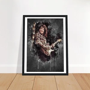 RORY GALLAGHER FRAMED ABSTRACT ART PRINT GIFT ARTWORK - Imagen 1 de 2
