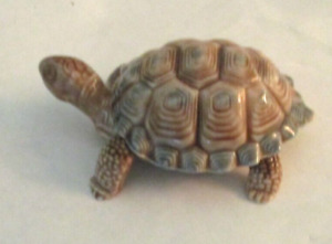 Wade Figural 2 Pc. Turtle Figurine Trinket Box In Perfect Condition