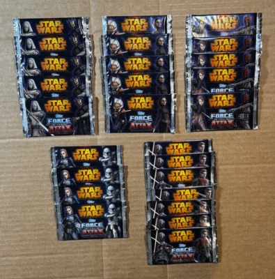 26 Packs Star Wars Force Attax Series 4 Topps Trading Cards - Image 1 of 2