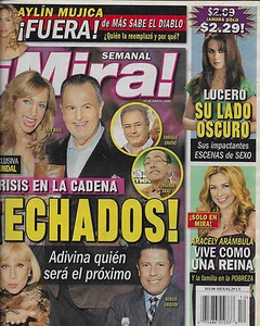 Mira Tabloid Magazine Univision Cast Aracely Arambula Lucero Hogaza Aylin Mujica - Picture 1 of 6
