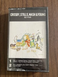 CROSBY, STILLS, NASH & YOUNG SO FAR ON ATLANTIC CASSETTE - Picture 1 of 5